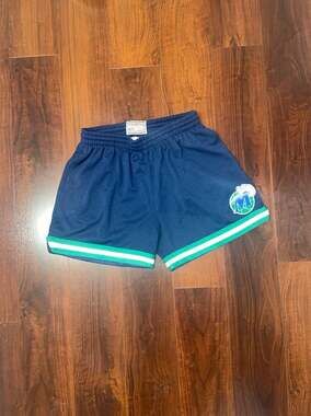 Mitchell & Ness Dallas Mavericks Navy Jump Shot Shorts